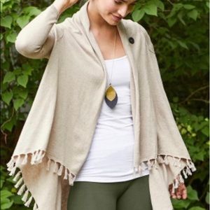 Matilda Jane tan fringe cardigan